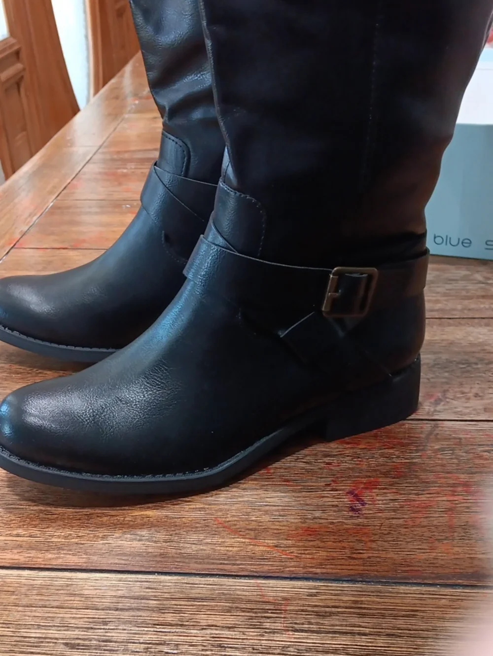 Blue Sol Black Women's Knee-High Riding Boots